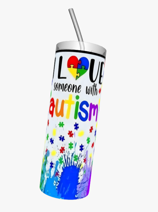 I love someone with Autism Tumbler