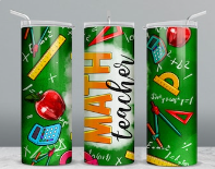 Math Teacher Tumbler