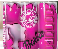 barbie tumbler (3D effect)