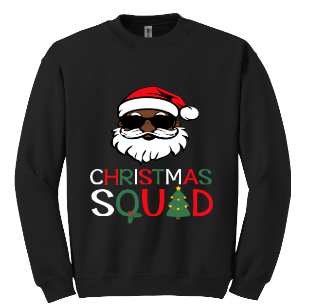 Santa Christmas Squad (long sleeve t shirt)