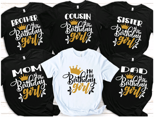 I'm the Birthday Girl Family Shirts