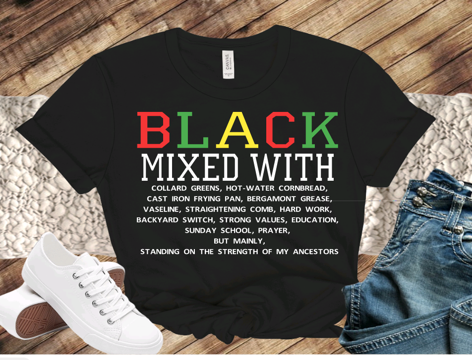 BLACK MIXED WITH....